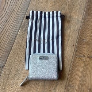 Henri Bendel mini silver wallet. Excellent condition